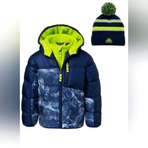 Snozu Boy Fleece Lined Jacket and Hat 2T